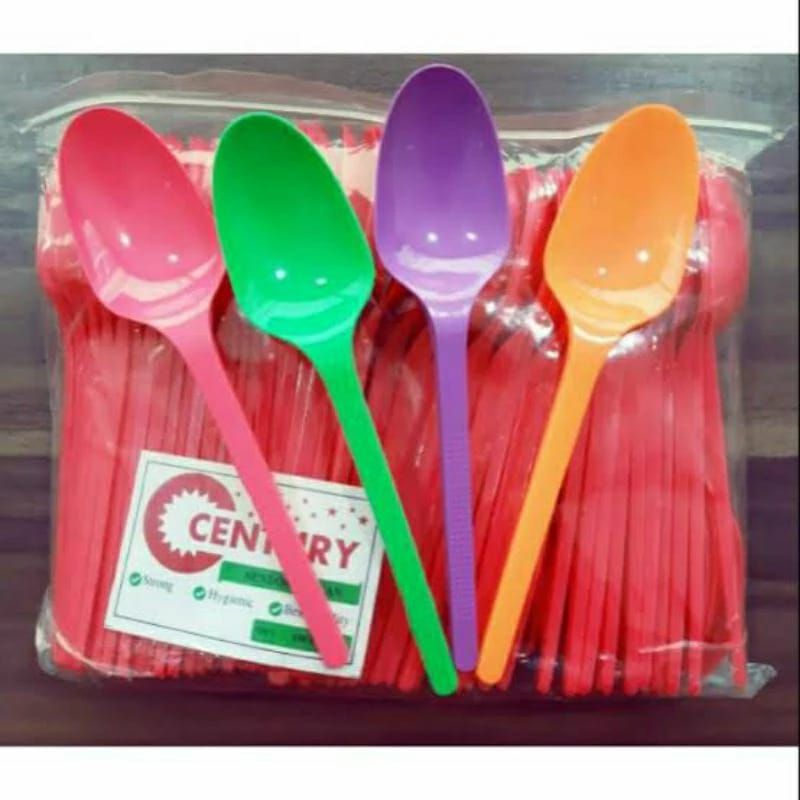 Sendok Teh Plastik Century Warna