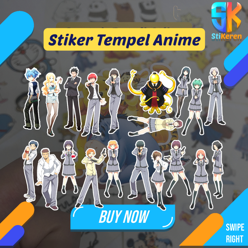 

Stiker Tempel Anime Assasination Classroom untuk Laptop HP Kulkas Tumblr