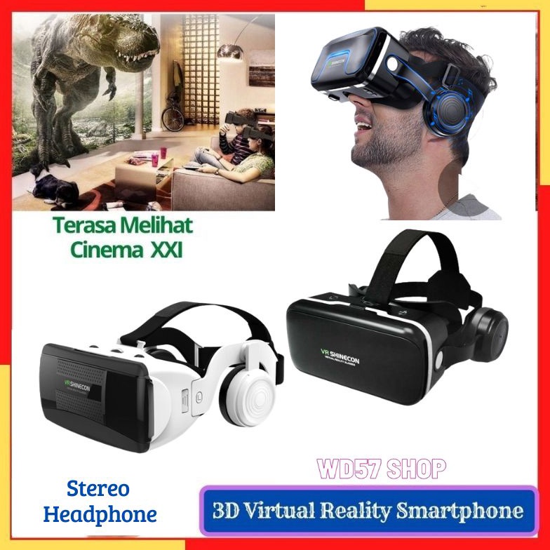ART H57V Kacamata 3D Lensa VR Box Virtual Pembesar Video Game Dimensi Smartphone Ponsel Handphone Hp