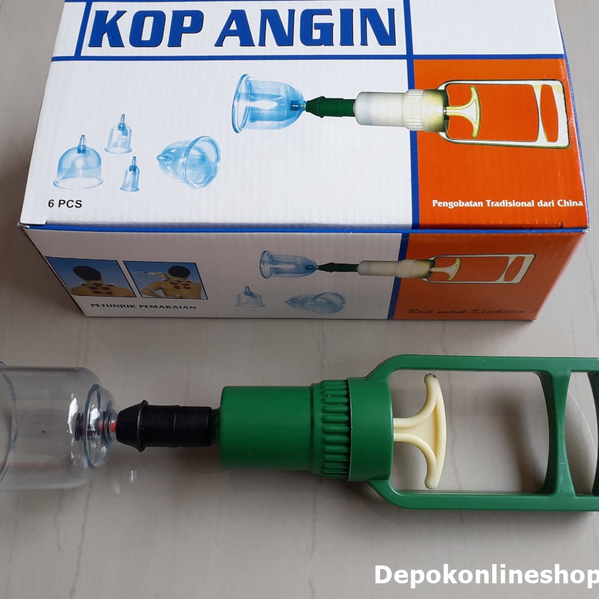 HJ6 Kop Angin Set Alat Bekam isi 6 Tabung Cop Alat Terapi Kesehatan Tradisional