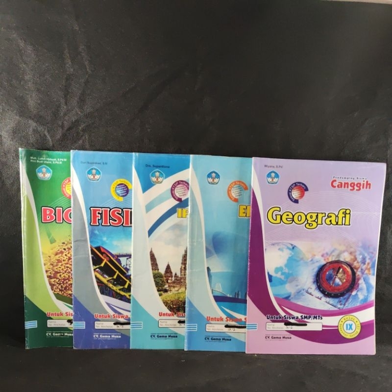 Buku Pendamping Siswa Canggih, Geografi, Ekonomi, Ips Sejarah, Biologi, Fisika, Kelas 9, IX, SMP, Se