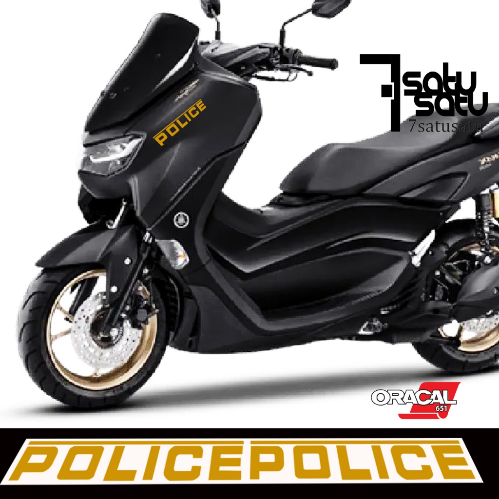 Stiker Cutting Sticker Motor NMAX POLICE 01