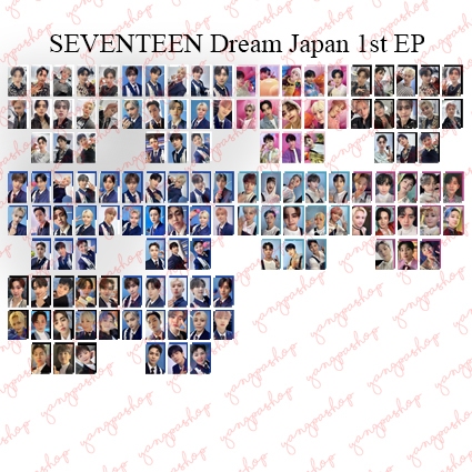 [PO / SET] SEVENTEEN DREAM JAPAN 1ST EP SVTN PHOTOCARD FAN MADE UNOFFICIAL YANGPASHOP MINGYU SCOUPS 