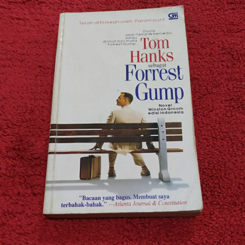 Novel second "Forrest Gump" filmnya diperankan oleh Tom Hanks preloved ORI