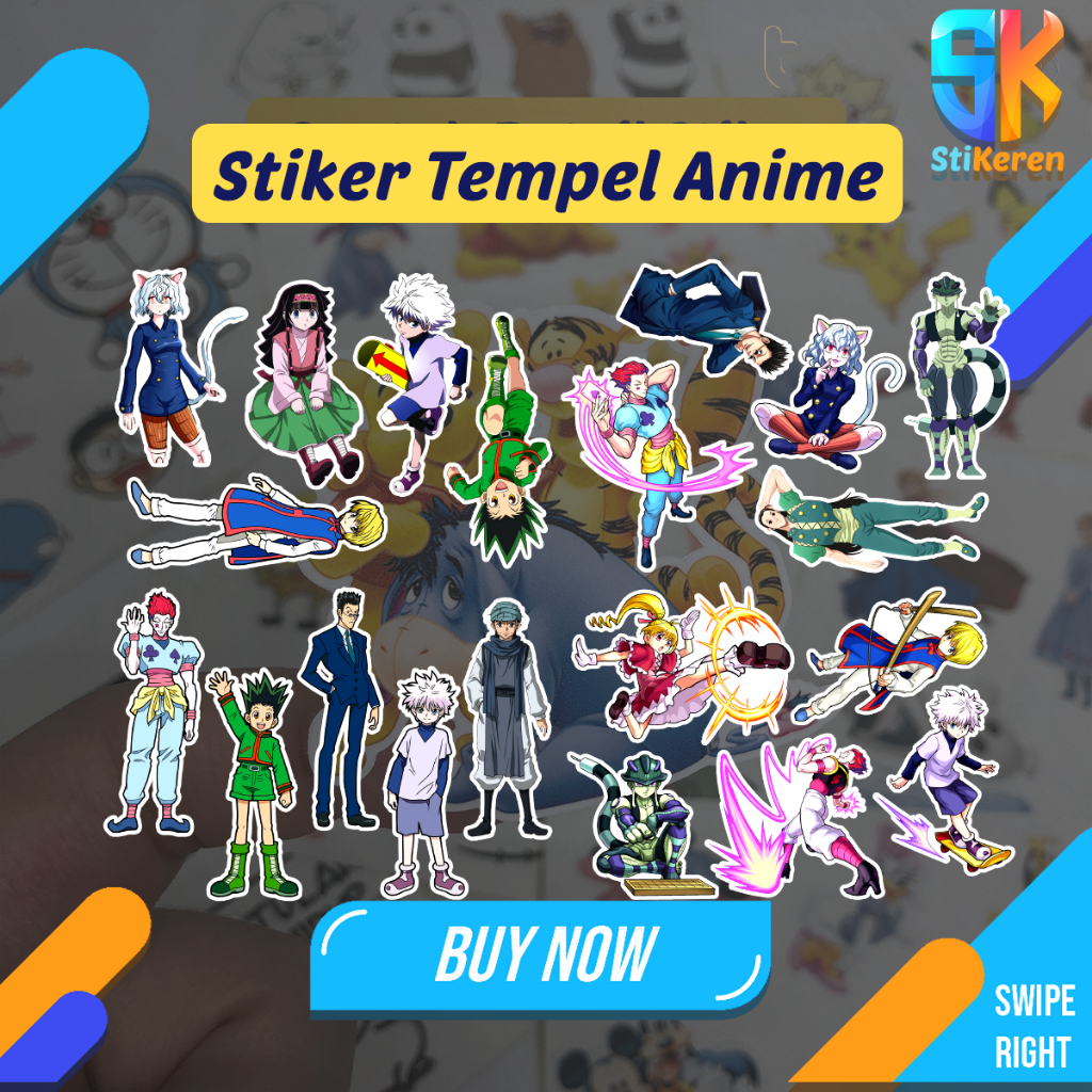 

Stiker Anime Hunter X Hunter Premium untuk Laptop HP Kulkas Tumblr