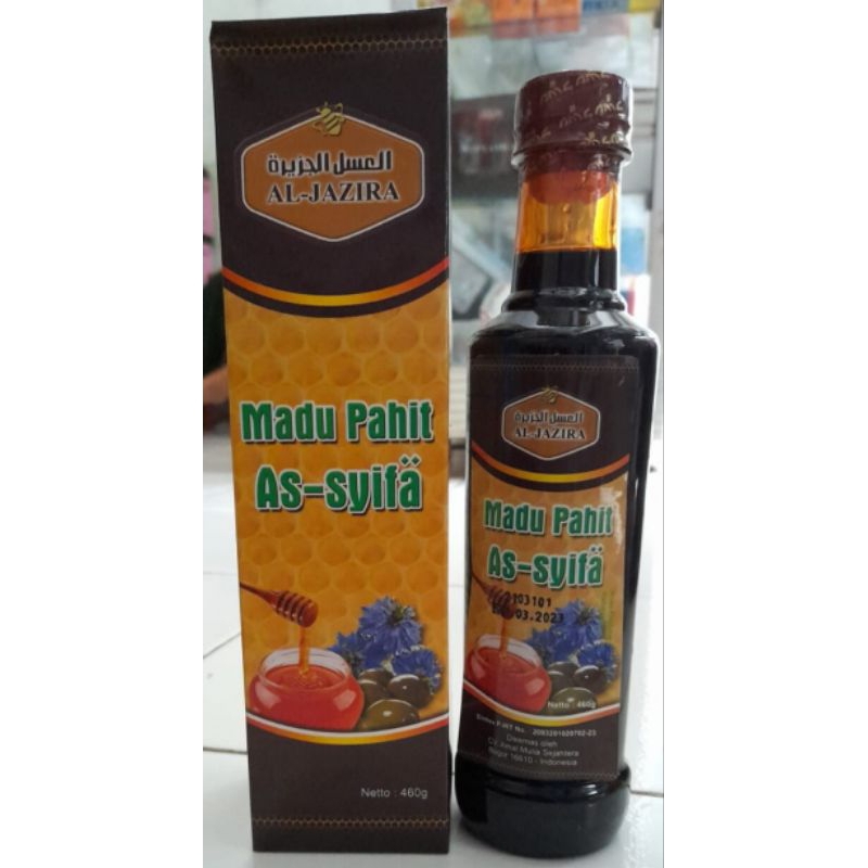 

madu pahit asyifa 460 gram no box original expire Desember 2024