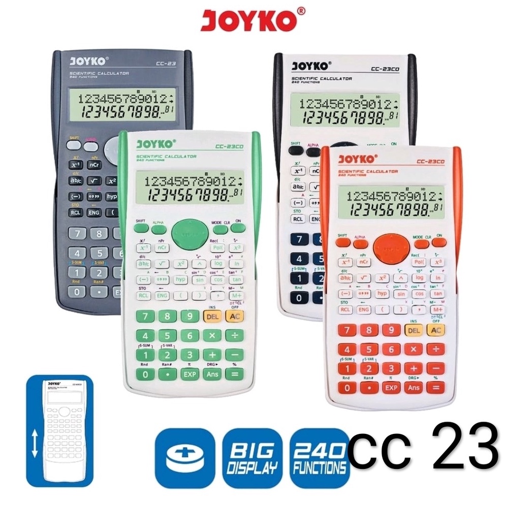 

Dijual kalkulator joyko scientific cc 23 24 fungsi Y