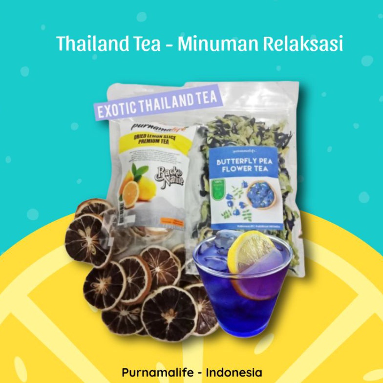 

Ready stock Paket Hemat LEMON n TELANG tea dried lemon 43