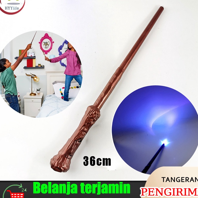 Terbatas Mainan Tongkat Sihir Harry Potter Lampu  Suara Tongkat Sihir Replika Harry Potter Magic Wan