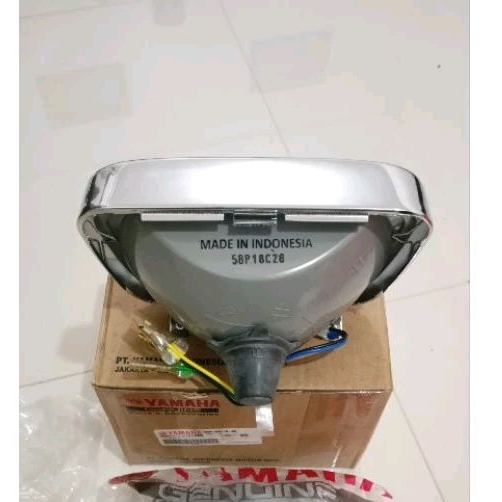 Reflektor Lampu Depan Mika Lampu Depan Kumplit ASSY PABRIKAN Rx King New Rx King 1999-2006 Oval Orig