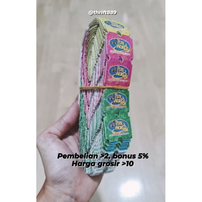 FG2 tiket FUNWORLD 1 termurah  bonus