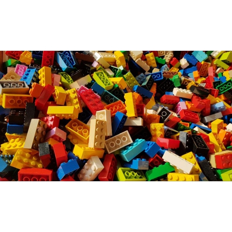 Bricks 2x4 khusus 2 x 4 kode 3001 Mainan anak brick curah kiloan random Bekas bersih second original