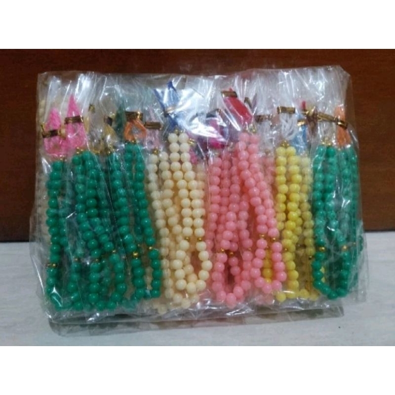 TASBIH DOF KEMAS PLASTIK souvenir pernikahan khitanan ulang tahun murah unik lucu tasbeh