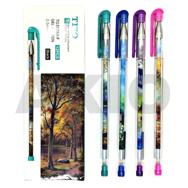 

Bolpoin Gel TIZO Karakter NATURE ALAM 0.5 mm TG31780-F Pulpen Hitam Ballpoint Bolpen Pena Murah