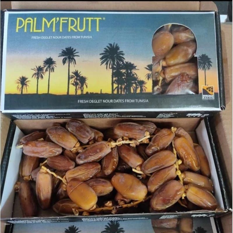 

Kurma Tangkai PalmFruit 500gr / Kurma Tunis Tangkai Palmfruit Rasa Manis