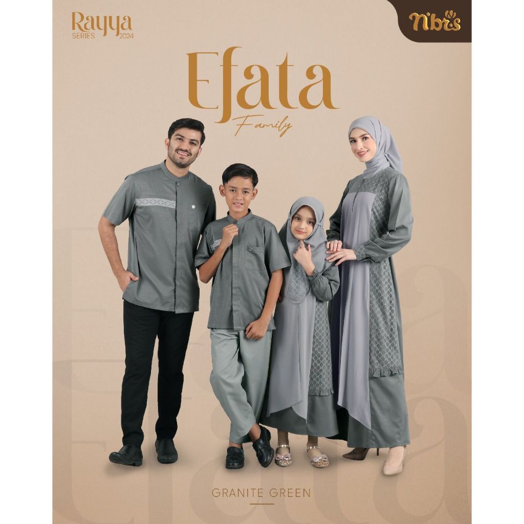 Sarimbit Nibras Efata Granite Green | Sarimbit Nibras 2024 Terbaru