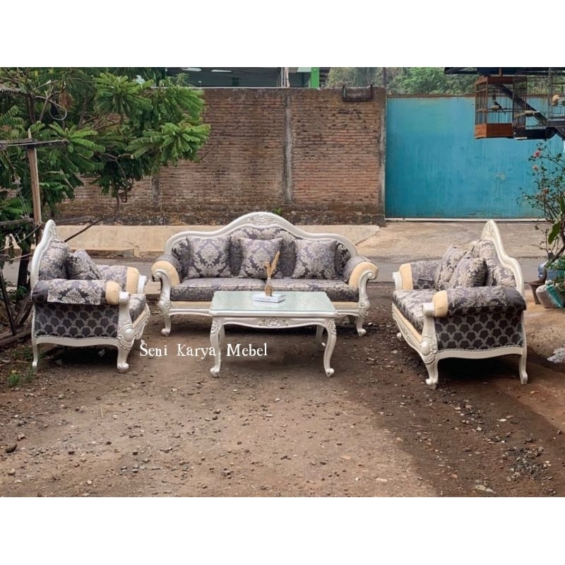 Kursi Sofa Luxury, Kursi Tamu Sofa Ukir Jepara, Sofa Tamu Klasik Ukir Jepara