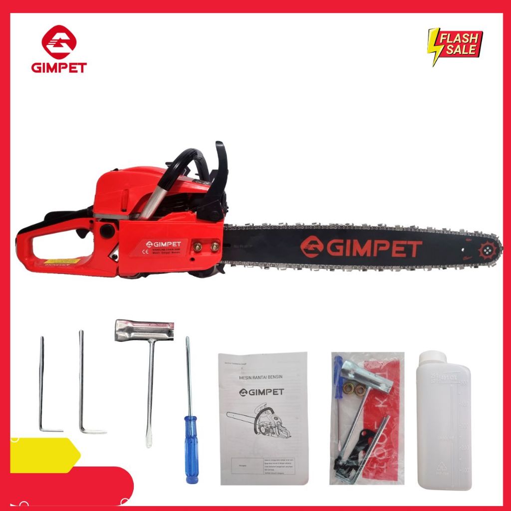 CHAINSAW 20&22 inch garansi resmi chainsaw GIMPET pohon kayu senso 2tak bar canggih sekelas STHILL