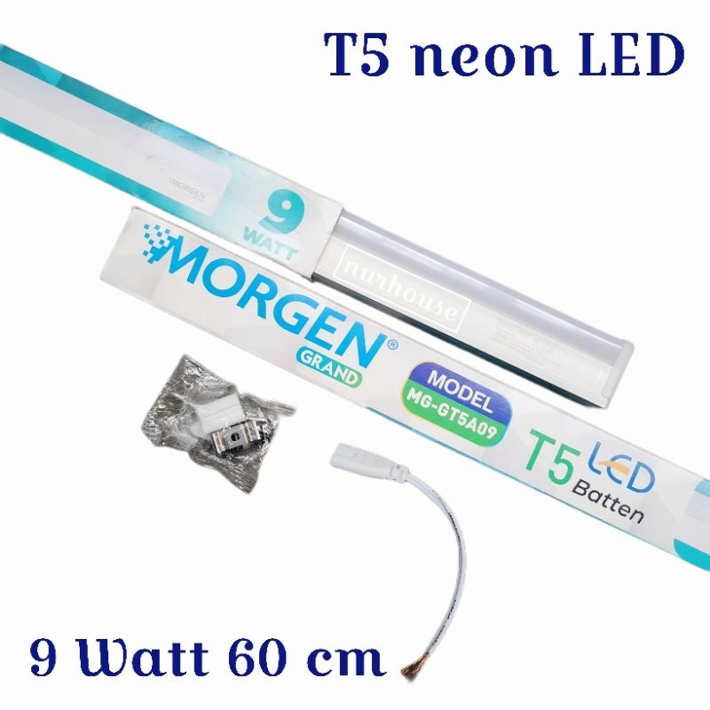 Morgen Lampu TL T5 LED lampu etalase 9 watt Neon box lampu kitchen set 60 cm