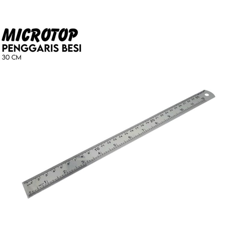 

Penggaris | Garisan Besi Microtop 30 cm