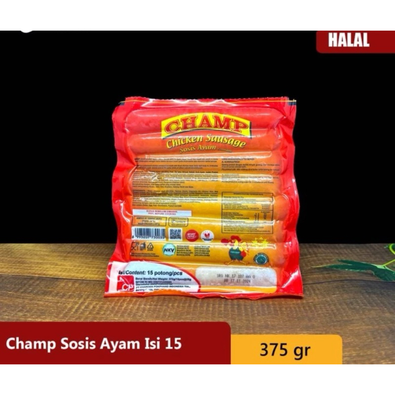 

Sosis Ayam Champ 15 butir - 375 gram