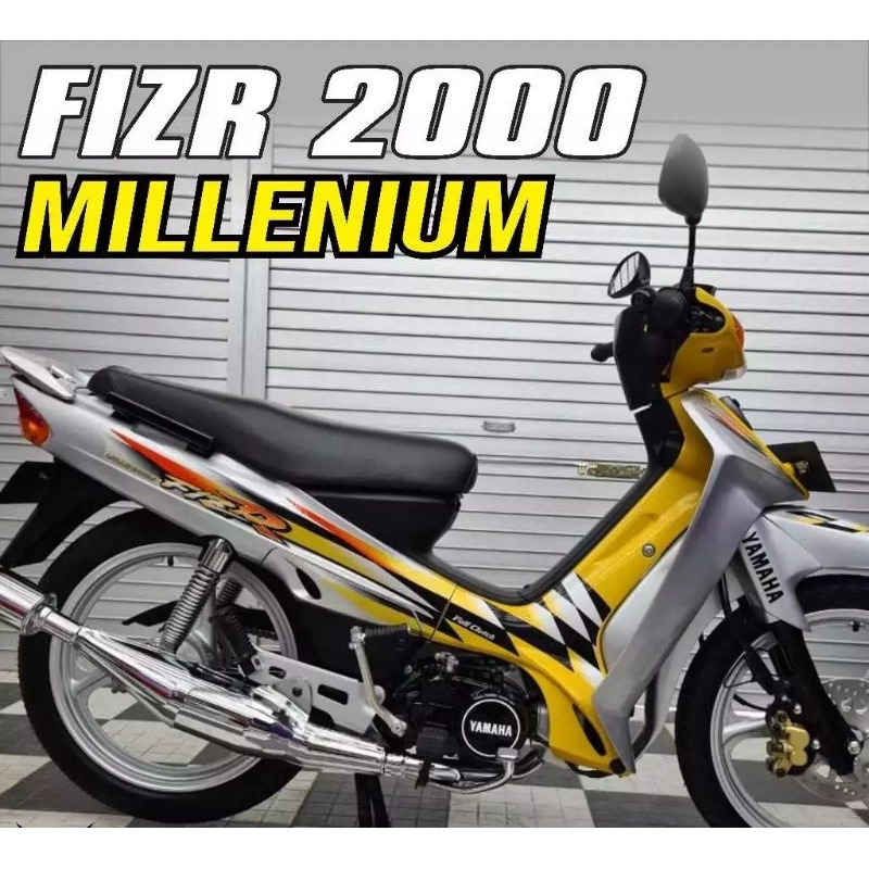 Striping lis sticker standar ORI yamaha fiz r milenium kuning silver stiker Fizr Fiz R FizR milenium