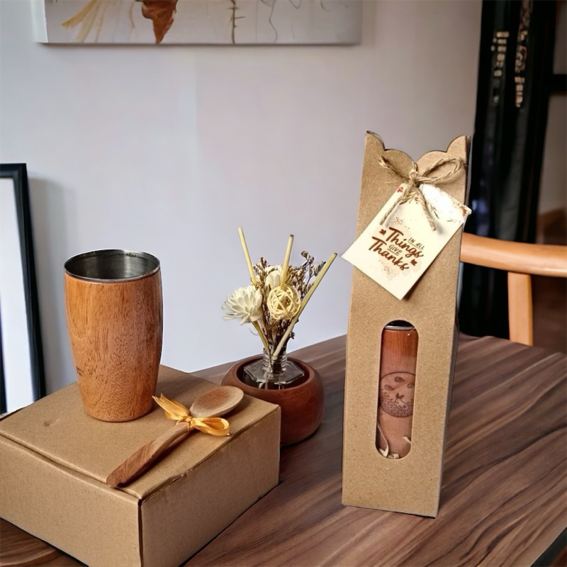

[JM_Craft] Hampers Gelas Kayu Souvenir Free Grafir