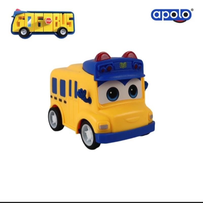Gogo Bus Pull Back Vehicles Mainan Anak