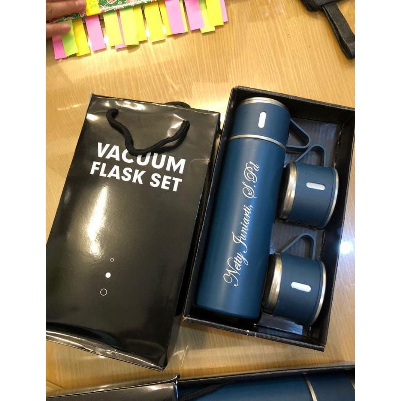 SOUVENIR TERMOS SULTAN 3 SET CUP VAKUM CUSTOM LESER