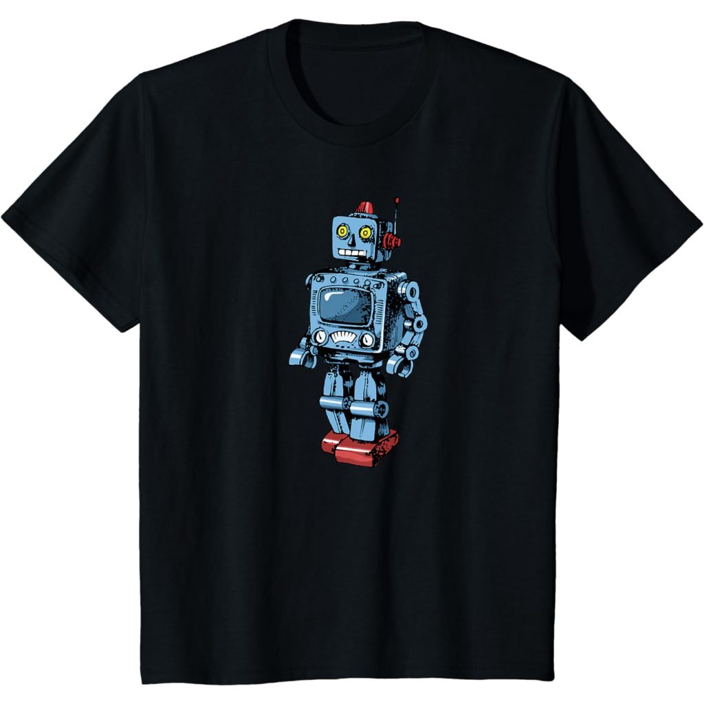 Baju Kaos Anak Distro Premium Vintage Robot T-Shirt