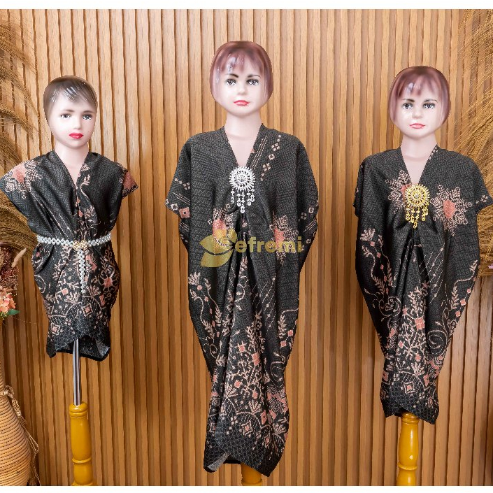 EF141 KIDS TBP BATIK KAFTAN ANAK/KAFTAN SATIN PREMIUM/KAFTAN ANAK PEREMPUAN/KAFTAN SARIMBIT KELUARGA