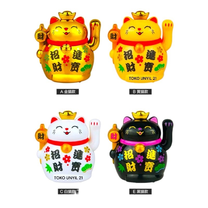 Pajangan Lucky Cat Kucing Hoki Mini Maneki Neko Hoki Maneki Neko