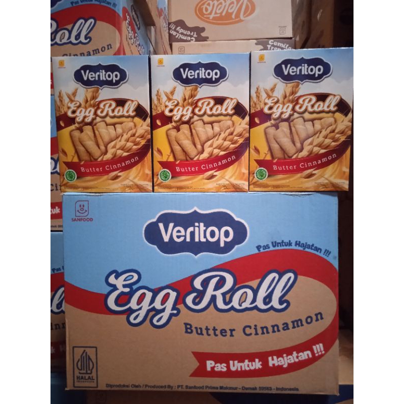 

Veritop egg roll butter cinamon kartonan isi 24