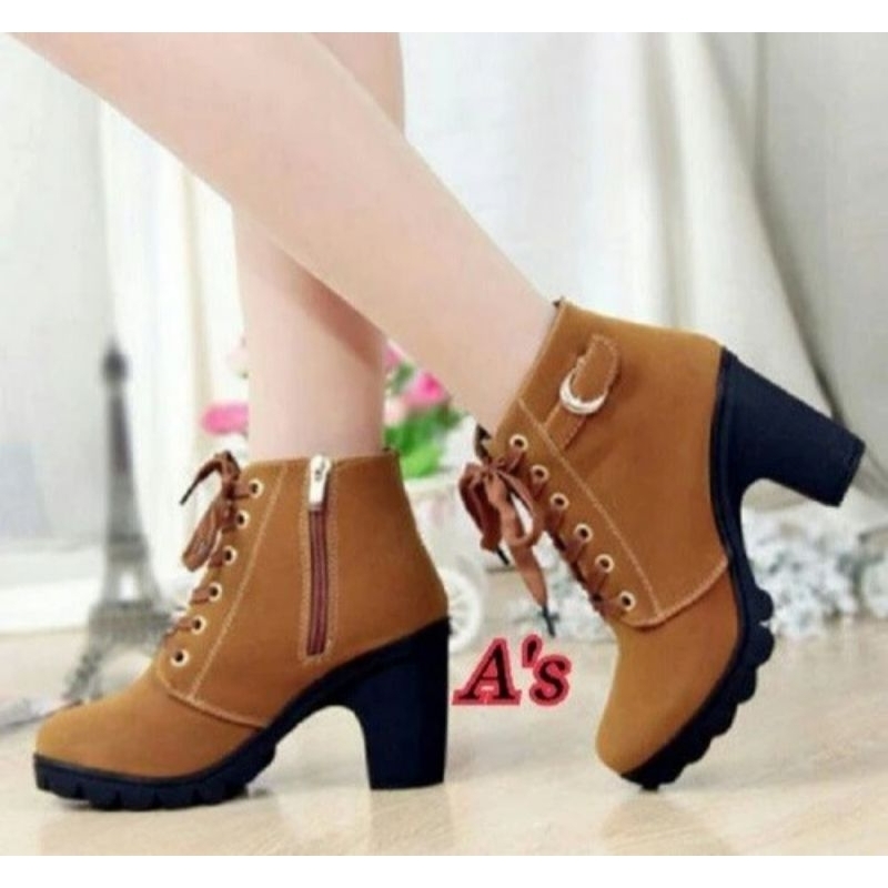 sepatu boot wanita sepatu boot hak tinggi