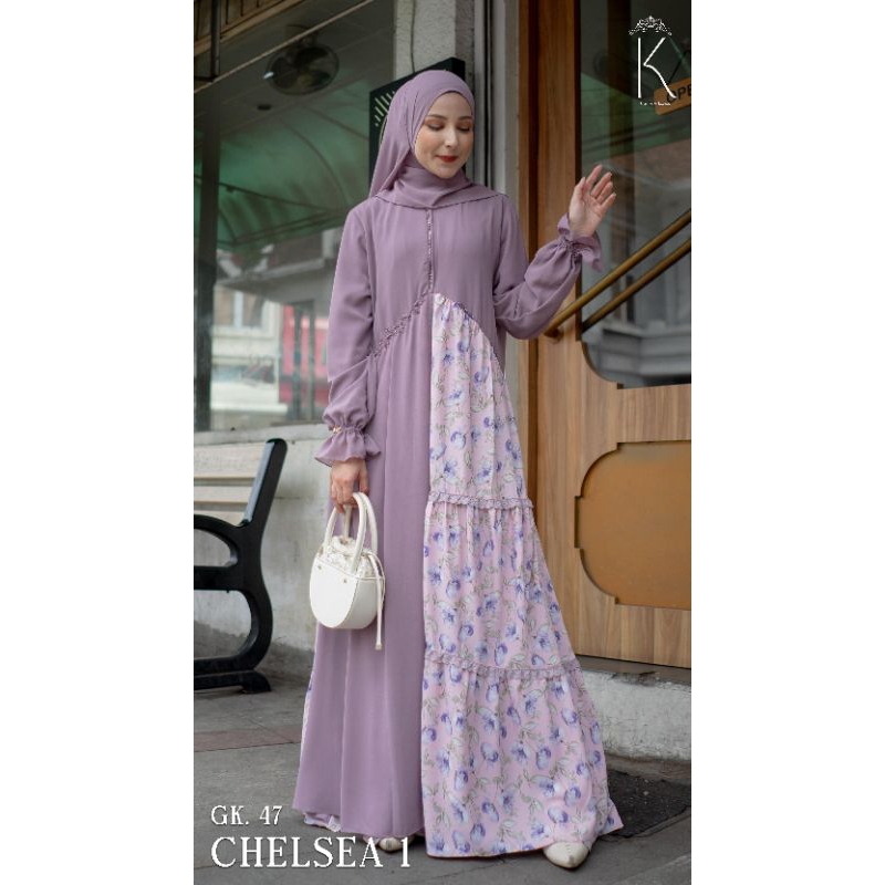 GAMIS CHELSEA GK 47 by LUNA KEMAYU  /  DRESS CHELSEA 1 LUNA HIJAB KEMAYU   /  DRESS GAMIS LEBARAN LU