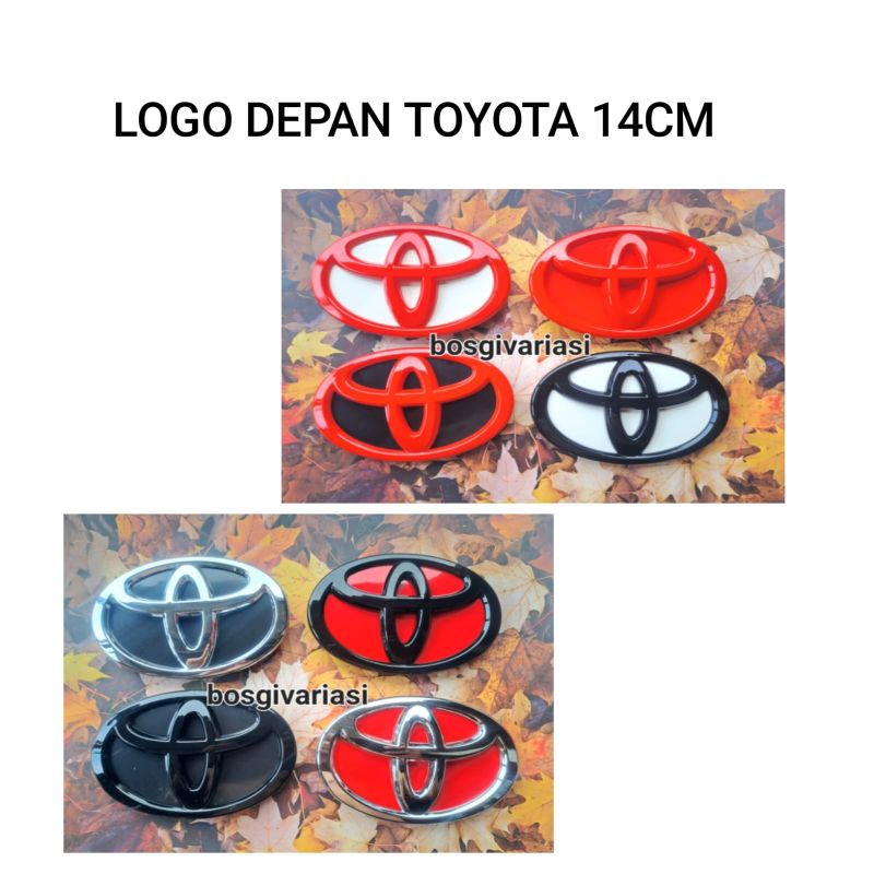 Emblem Logo grill depan Toyota avanza 2012-2015 ukuran 14cm / Logo Toyota avanza 2012-2015 / Logo to