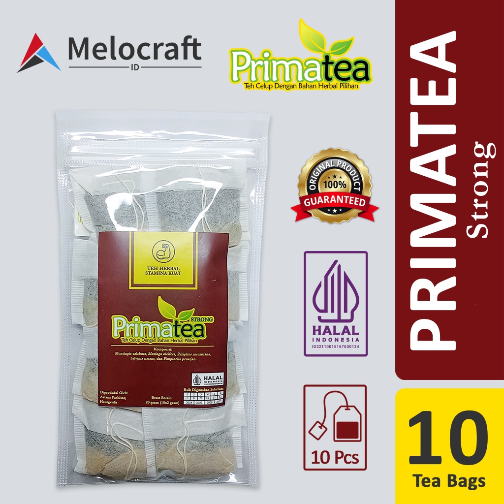 

PRIMATEA STRONG Teh Herbal Alami Khusus Kejantanan 10pcs Teh Tradisional Kemasan Praktis Dapat Menjaga Daya Tahan Tubuh Meningkatkan Stamina Dan Menguatkan Pinggang Original Tanpa Bahan Pengawet