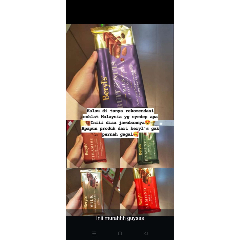 

Beryls coklat//coklat kuala lumpur//coklat viral kuala lumpur// beryl's coklat// beryl's original//jastip//jasa titip//jastip kuala lumpur//jasa titip kuala lumpur//jastip malaysia//jastip kl//jastip coklat viral Kl//jastip coklat viral malaysia