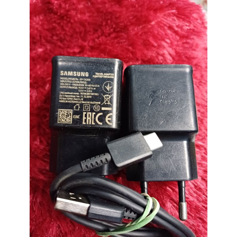 charger original copotan hp samsung fast charging ukir hitam (type C) A51 A31 A21S A32 dll