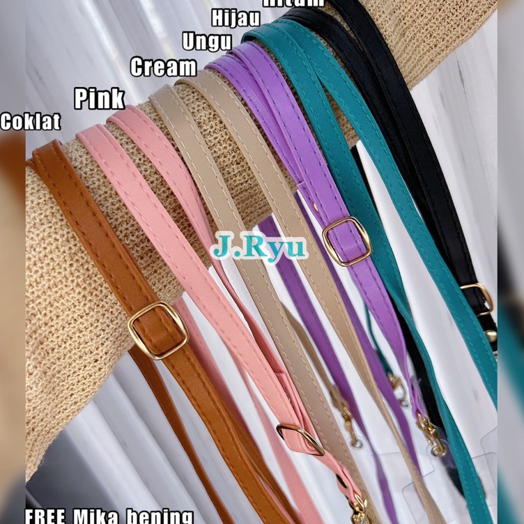 ZWC JRYU Tali gantungan Kulit Panjang import  Tali Gantungan HP  Tali Gantunga tas  sling case