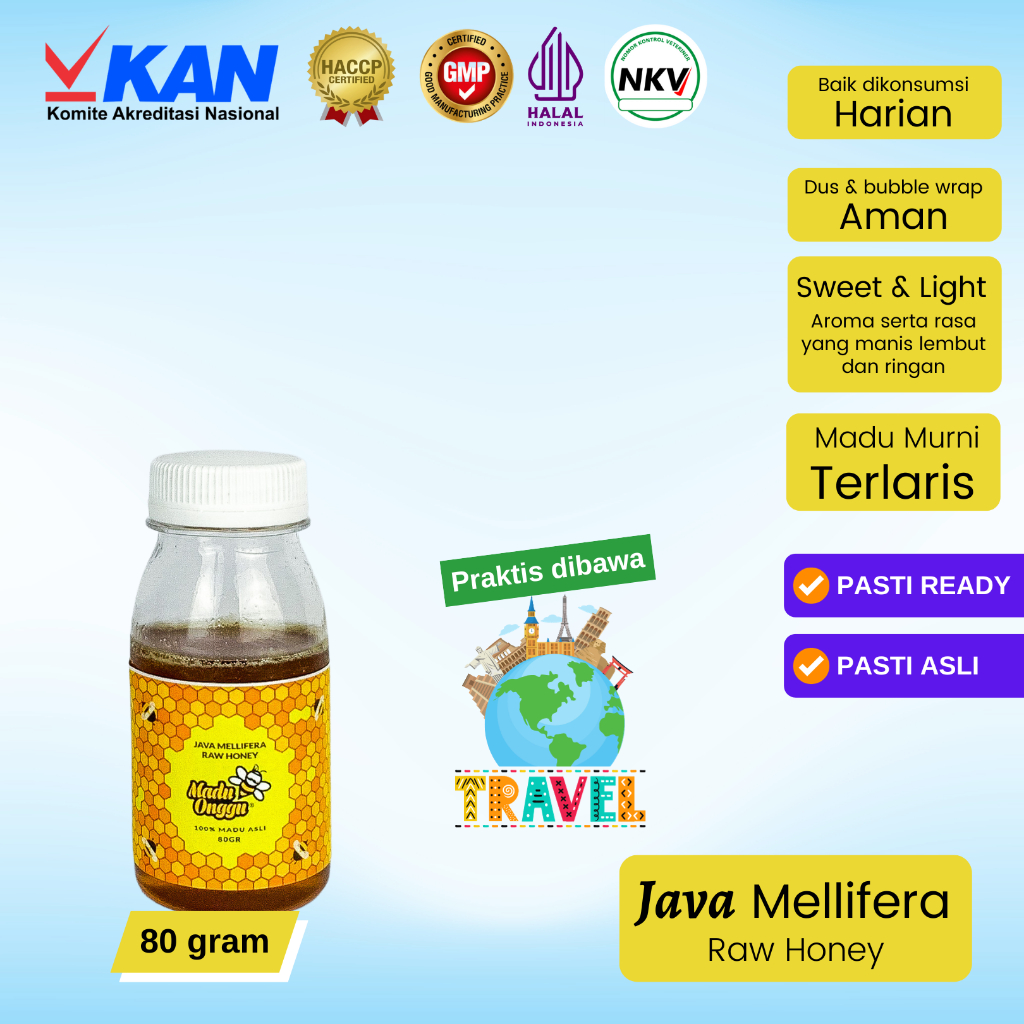 

MADU ONGGU - Java Mellifera Raw Honey 80 gram (Madu Asli Bukan Sirupan)