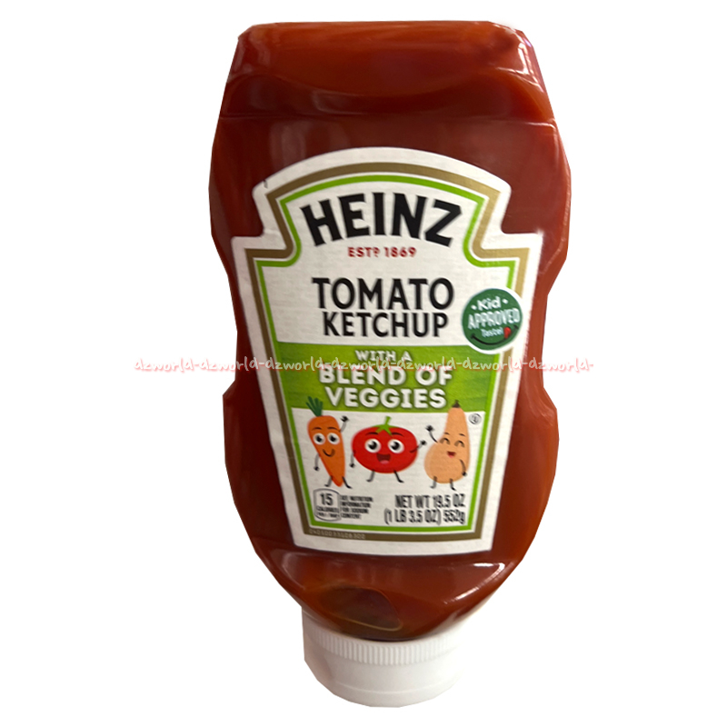 

Heinz 552gr Tomato Ketchup With Blend Of Veggies Saos Tomat