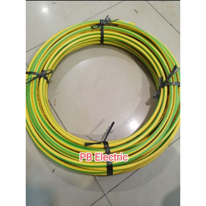 Kabel NYA 70 mm Merk Kabelindo / Kabel NYA 70 mm Kuning Hijau Kabelindo (Per-Meter)