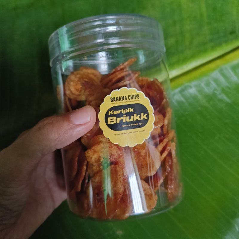 

Keripik Briukk/keripik pisang kepok/pisang pinurun