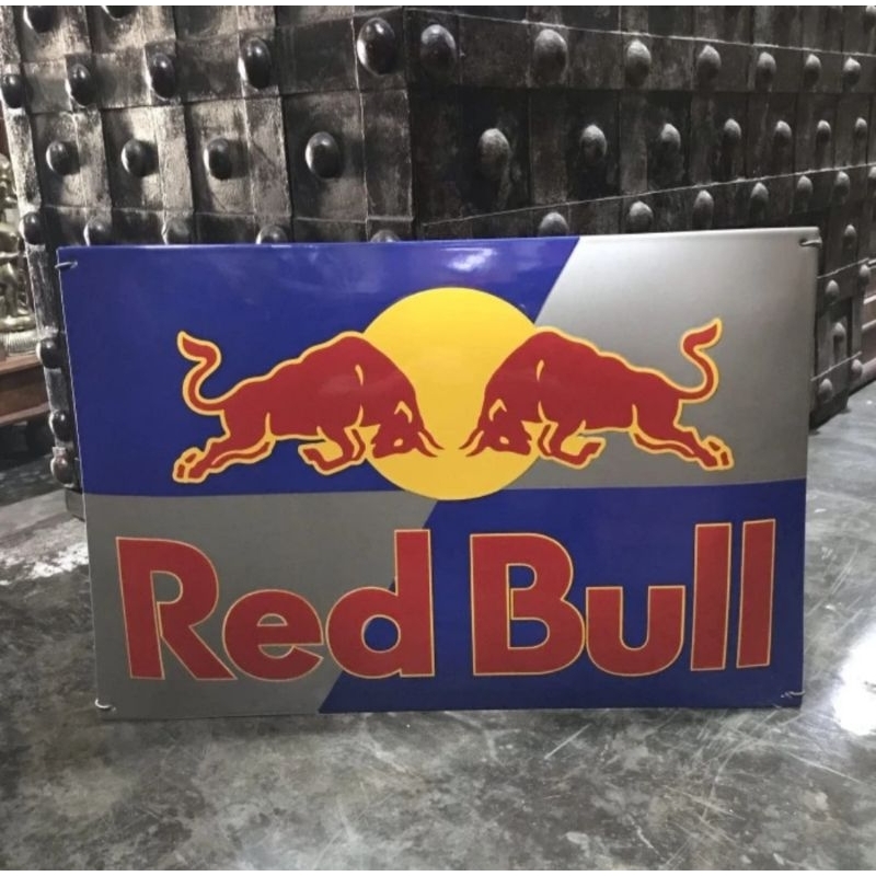 Papan Iklan Enamel Minuman Red Bull