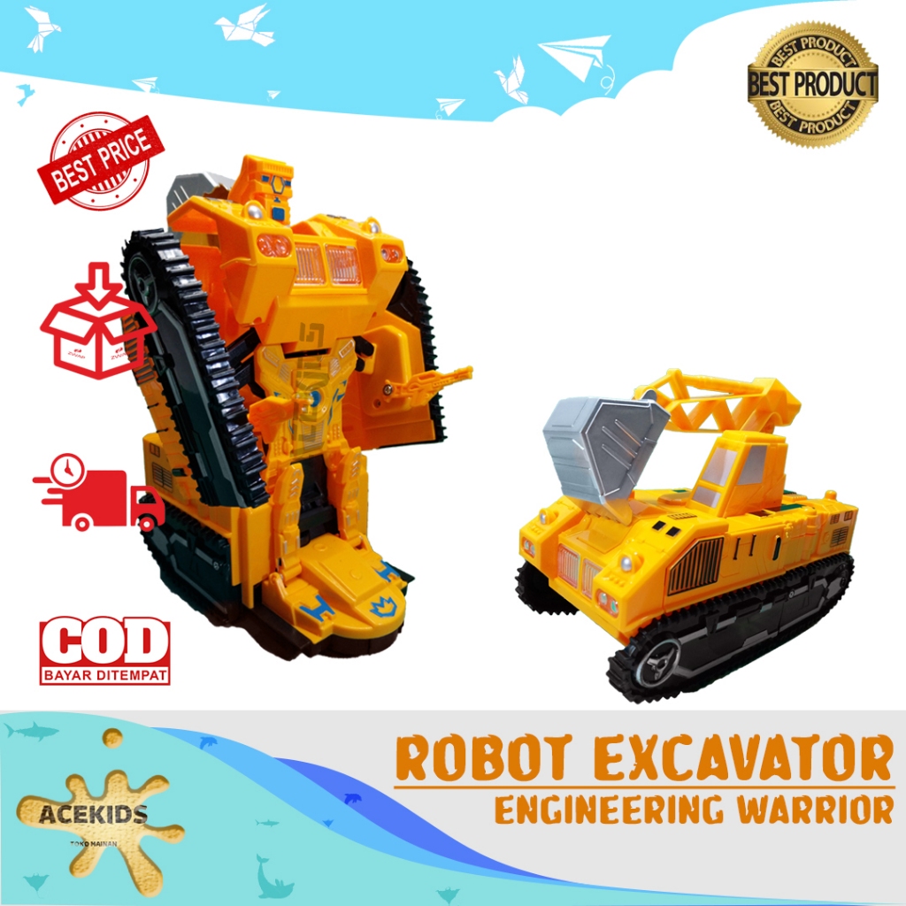 Mobil Robot Deformation Engineering Warrior Excavator - 9902