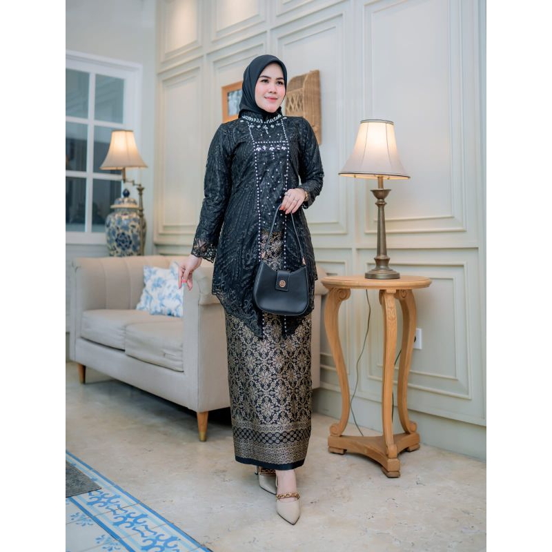 SETELAN BRUKAT KEBAYA ENCIM MODERN ROK SONGKET