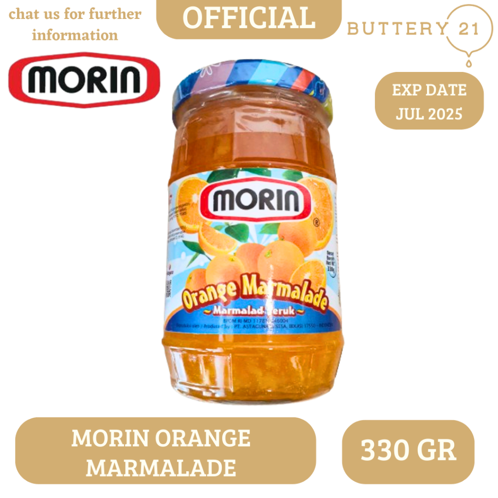 

MORIN ORANGE MARMALADE 330 GR/SELAI JERUK 330 GR/SELAI MORIN JERUK 330 GR/SELAI MORIN ORANGE MARMALADE 330 GR