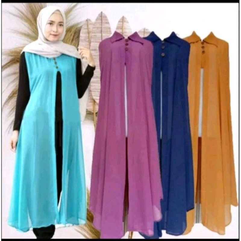 OUTER CARDIGAN TANPA LENGAN FULL CERUTY