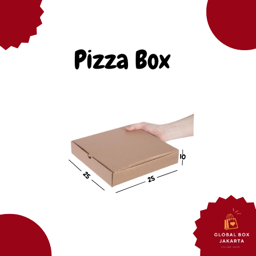 

Kardus Packing Pizza I Box Pizza Polos 25x25x10